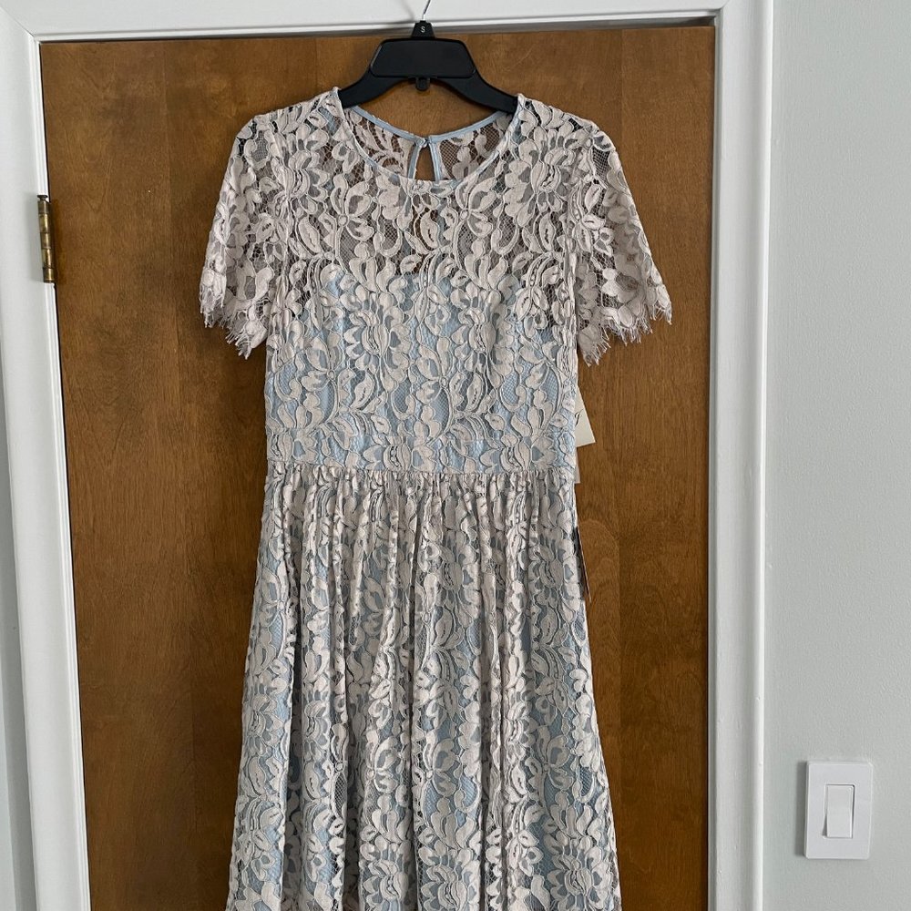 Eliza J Blue Lace Dress NWT